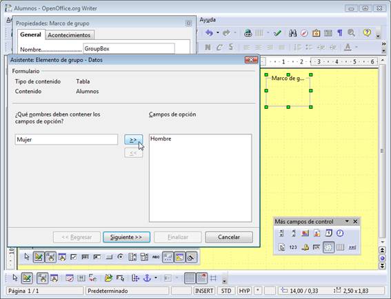Asistente para a&ntilde;adir elementos agrupados