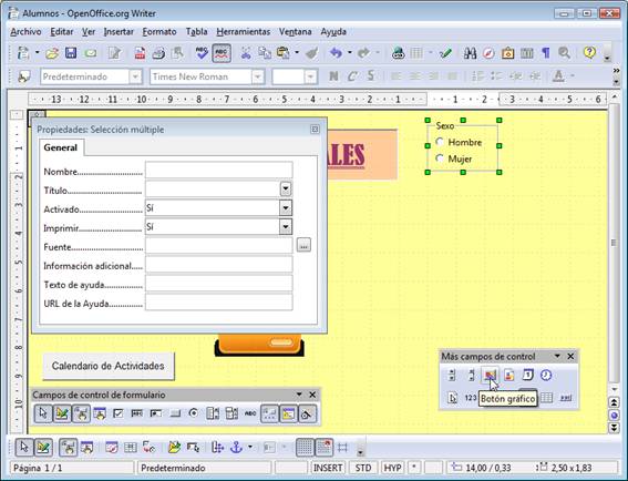 Propiedades del elemento de selecci&oacute;n m&uacute;ltiple