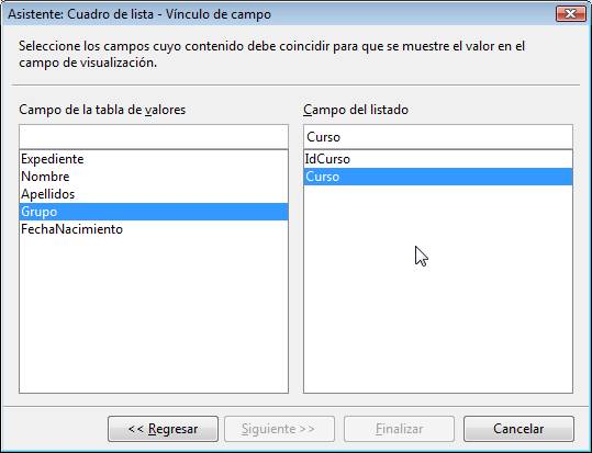 Elegir el origen de los valores para la lista