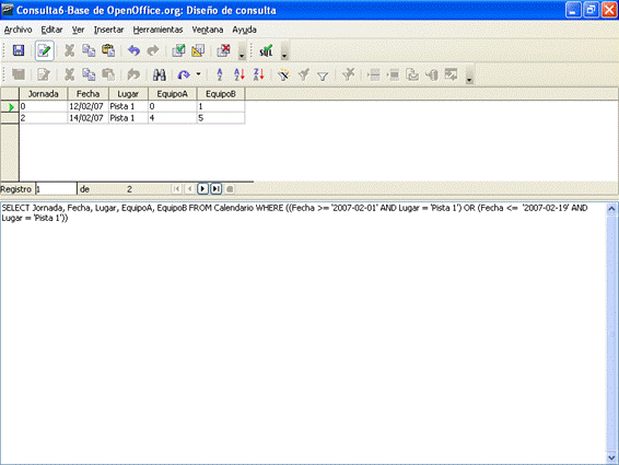 Combinaci&oacute;n de criterios AND y OR