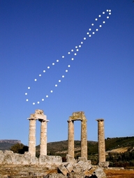 Superposici�n fotogr�fica mostrando la Analema