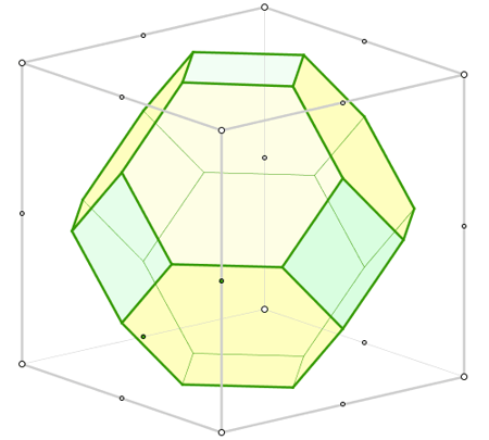 Construcci�n: Dualidad cubo - tetraedro