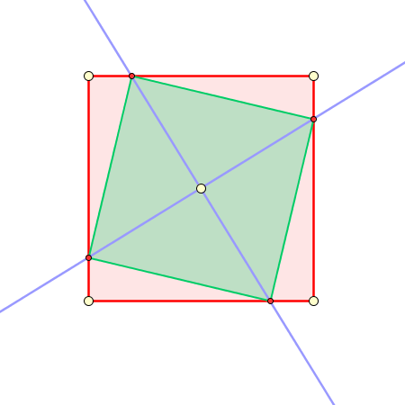 Construcci�n: Cuadrados inscritos (soluci�n)