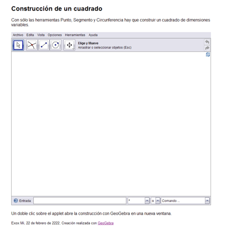 Construcci�n: Construcci�n de un cuadrado