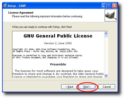 Instalaci�n de Gimp 3