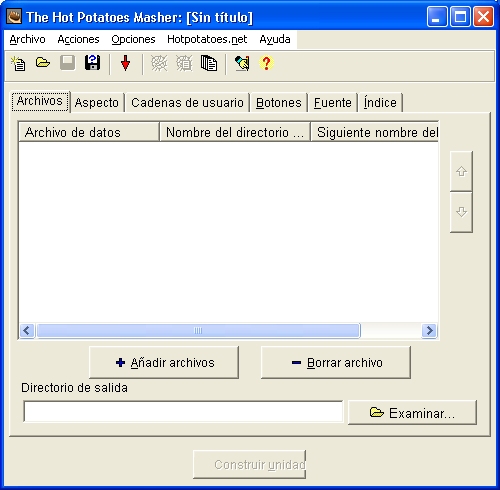 Ventana principal de The Masher
