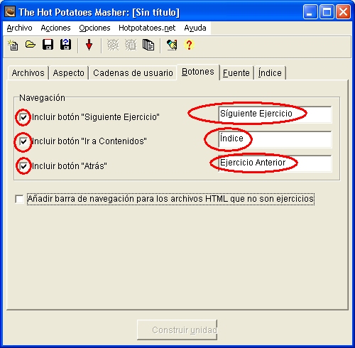 Ficha Botones en The Masher