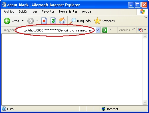 Conexi�n FTP mediante el navegador