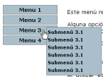 Men&uacute; vertical con submen&uacute;s flotantes
