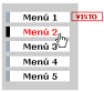 Men&uacute; vertical con indicaci&oacute;n de visto