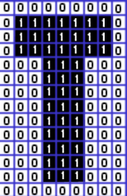 Imagen en b/n de 1 bit