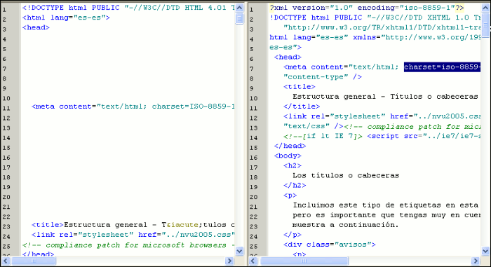 Ventana con original y propuesta de conversi&oacute;n