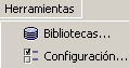 Opciones del men&uacute; Herramientas