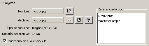 Informaci&oacute;n sobre propiedades de los recursos
