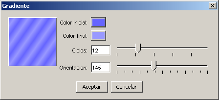 Configuraci&oacute;n del gradiente
