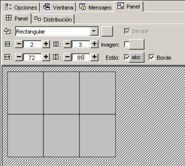 Opciones del panel de puzzle