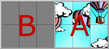 Situaci�n de los dos paneles. B izquierda A derecha