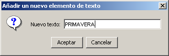 Cuadro para a&ntilde;adir un nuevo elemento de texto