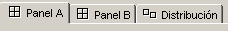 Pesta&ntilde;as de paneles A y B y de distribuci&oacute;n de ambos