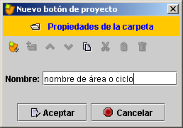 Men&uacute; para el nombre del Bot&oacute;n