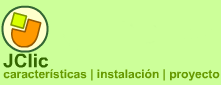 Secci&oacute;n JClic de la zona Clic