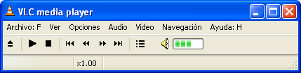 Consola de reproducción de VLC Media Player