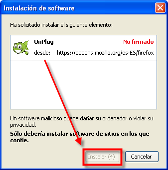 Instalación de software