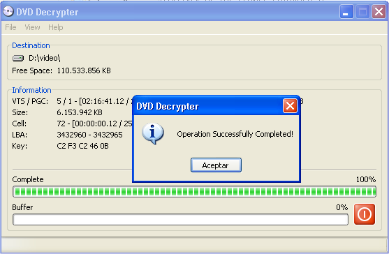 Operation Successfully Completed