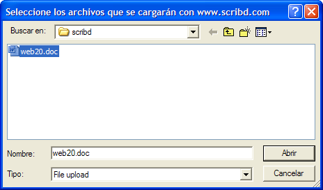 Seleccione los archivos